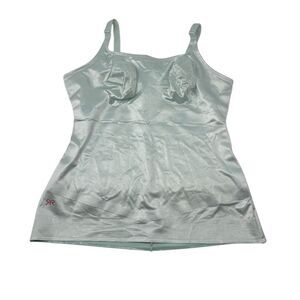 Ruby Ribbon Ultimate Cami Shapewear Tank Top Bra Women’s Size 40 XL Teal Green